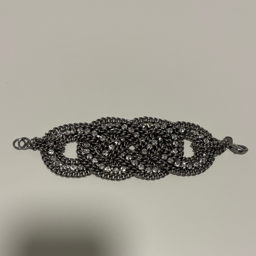 Stella and Dot Silver Braided Bracelet